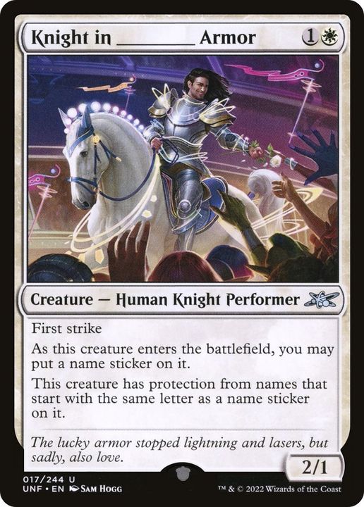 Knight in _____ Armor in the group Magic the Gathering / Sets / Unfinity Sticker Sheets at Proxyprinters.com (22207)