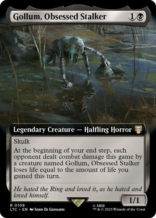 Gollum, Obsessed Stalker in the group Magic the Gathering / Sets / Tales of Middle-earth Commander at Proxyprinters.com (22211)