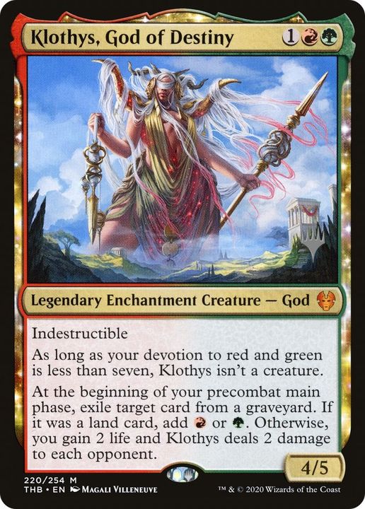 Klothys, God of Destiny in the group Magic the Gathering / Types / Enchantment / Legendary Enchantment at Proxyprinters.com (22247)