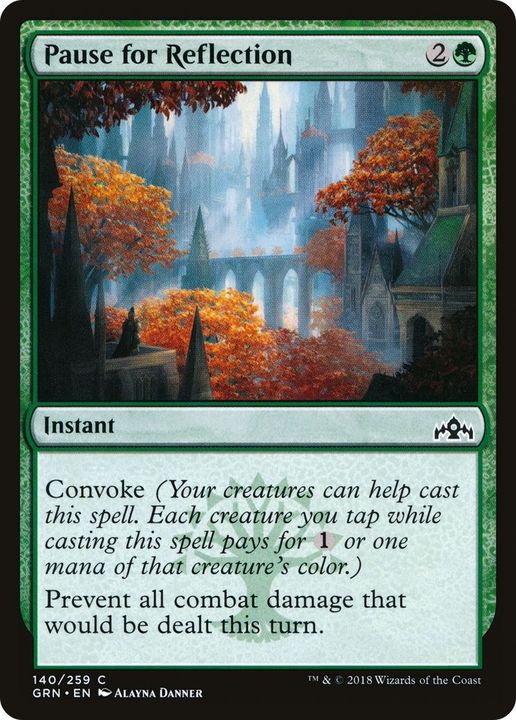 Pause for Reflection in the group Magic the Gathering / Types / Colors / Green at Proxyprinters.com (22316)