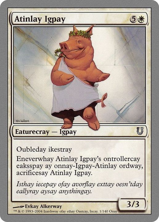 Atinlay Igpay in the group Magic the Gathering / Types / Colors / White at Proxyprinters.com (22319)