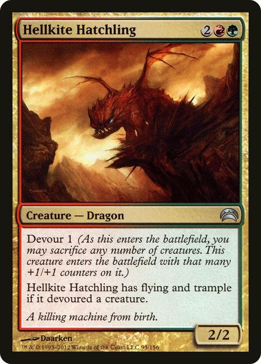 Hellkite Hatchling in the group Magic the Gathering / Types / Colors / Multicolors / G, R at Proxyprinters.com (22326)