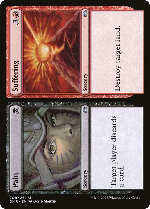 Pain // Suffering in the group Magic the Gathering / Types / Colors / Multicolors / B, R at Proxyprinters.com (22346)