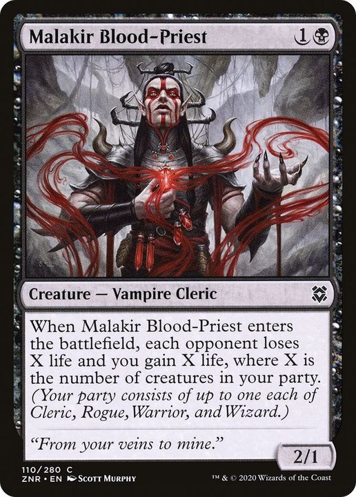 Malakir Blood-Priest in the group Magic the Gathering / Sets / Zendikar Rising at Proxyprinters.com (22350)