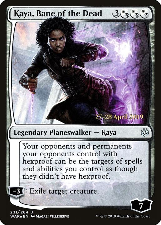 Kaya, Bane of the Dead in the group Magic the Gathering / Types / Colors / Multicolors / B, W at Proxyprinters.com (22366)