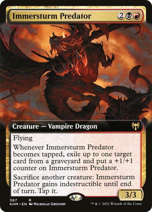 Immersturm Predator in the group Magic the Gathering / Types / Colors / Multicolors / B, R at Proxyprinters.com (22368)