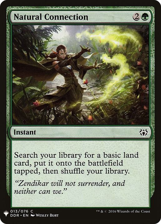 Natural Connection in the group Magic the Gathering / Types / Colors / Green at Proxyprinters.com (22379)