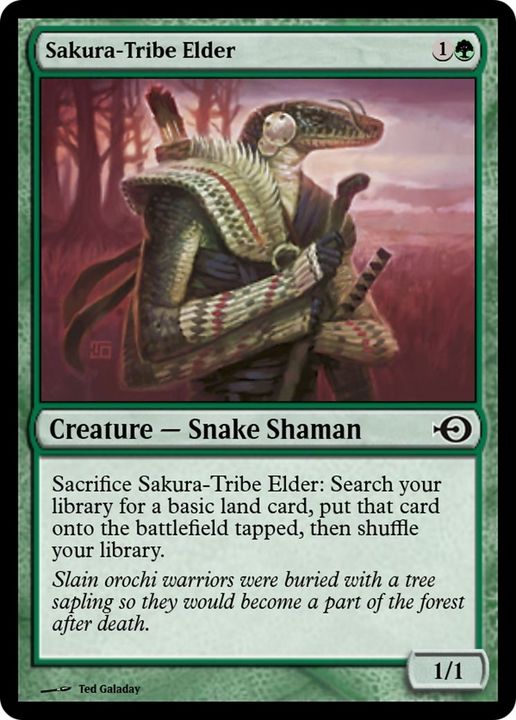 Sakura-Tribe Elder in the group Magic the Gathering / Types / Colors / Green at Proxyprinters.com (22380)