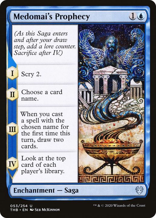 Medomai's Prophecy in the group Magic the Gathering / Types / Colors / Blue at Proxyprinters.com (22388)