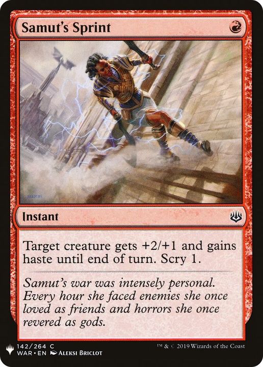 Samut's Sprint in the group Magic the Gathering / Types / Colors / Red at Proxyprinters.com (2245)