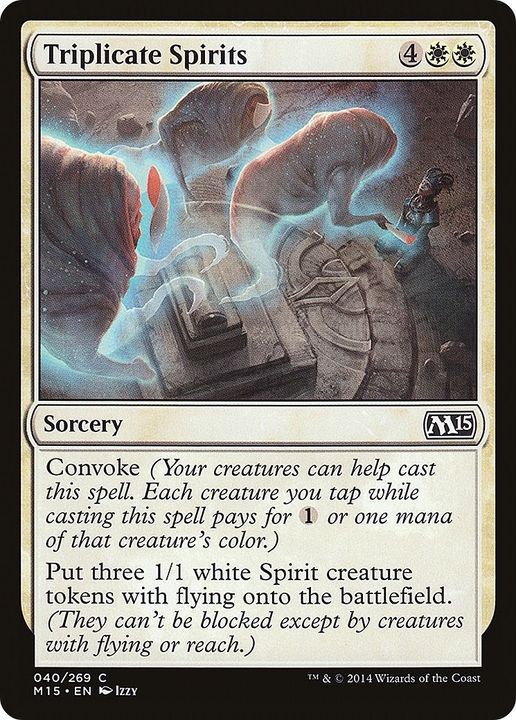 Triplicate Spirits in the group Magic the Gathering / Types / Colors / White at Proxyprinters.com (22463)