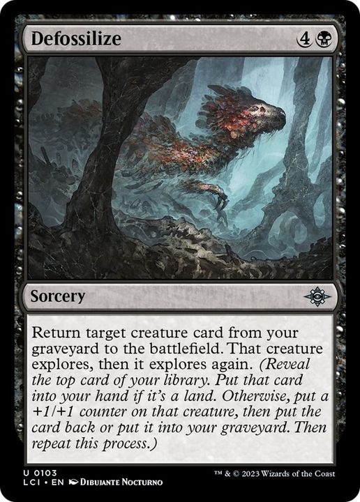 Defossilize in the group Magic the Gathering / Types / Colors / Black at Proxyprinters.com (22563)