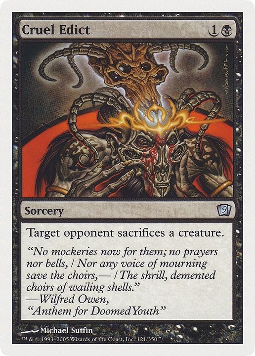 Cruel Edict in the group Magic the Gathering / Types / Colors / Black at Proxyprinters.com (22584)