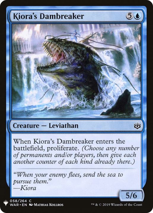 Kiora's Dambreaker in the group Magic the Gathering / Types / Colors / Blue at Proxyprinters.com (22772)