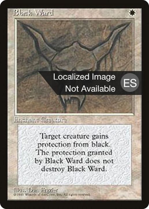 Black Ward in the group Magic the Gathering / Sets / Fourth Edition Foreign Black Border at Proxyprinters.com (22786)