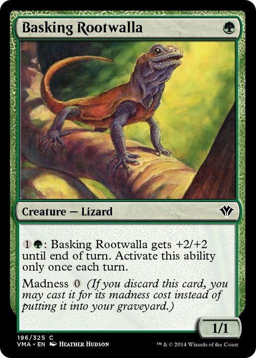 Basking Rootwalla in the group Magic the Gathering / Types / Colors / Green at Proxyprinters.com (22848)