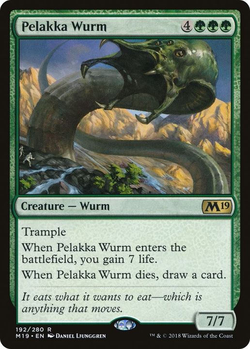 Pelakka Wurm in the group Magic the Gathering / Types / Colors / Green at Proxyprinters.com (229)