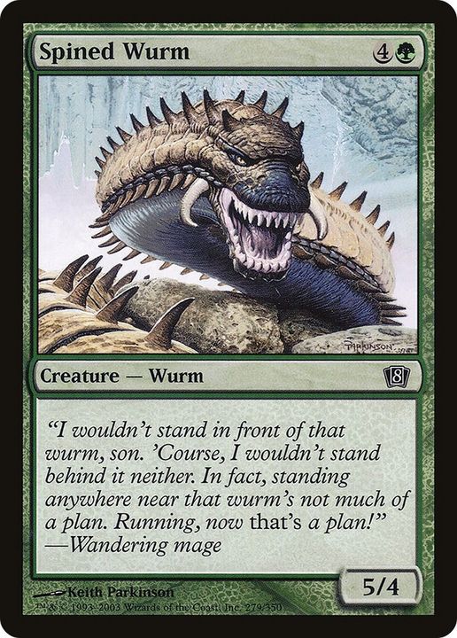 Spined Wurm in the group Magic the Gathering / Types / Colors / Green at Proxyprinters.com (2294)