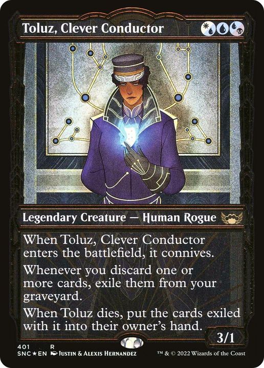 Toluz, Clever Conductor in the group Magic the Gathering / Types / Colors / Multicolors / B, U, W at Proxyprinters.com (22941)