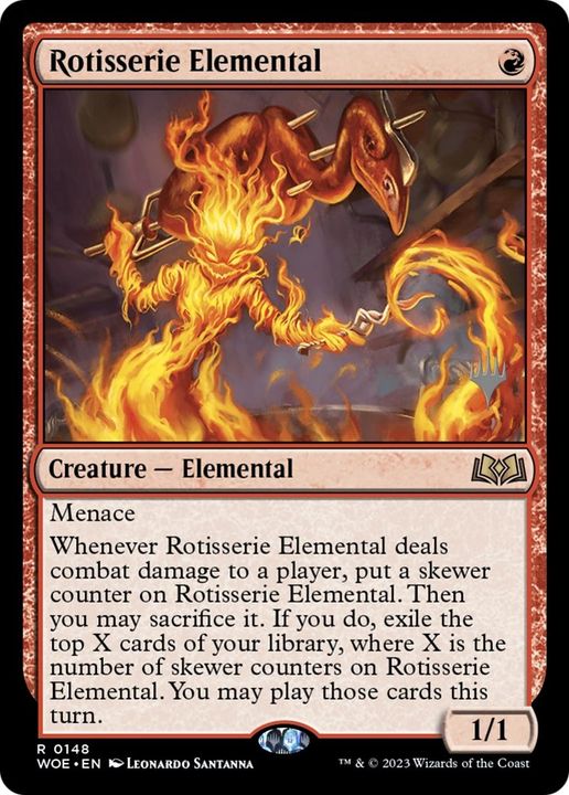 Rotisserie Elemental in the group Magic the Gathering / Types / Colors / Red at Proxyprinters.com (22990)