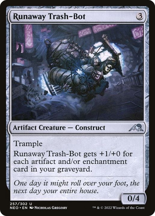 Runaway Trash-Bot in the group Magic the Gathering / Sets / Kamigawa: Neon Dynasty at Proxyprinters.com (23006)