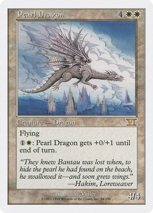 Pearl Dragon in the group Magic the Gathering / Types / Colors / White at Proxyprinters.com (23034)