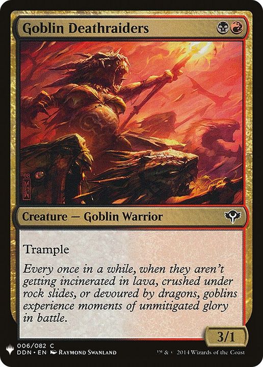 Goblin Deathraiders in the group Magic the Gathering / Sets / The List at Proxyprinters.com (23037)