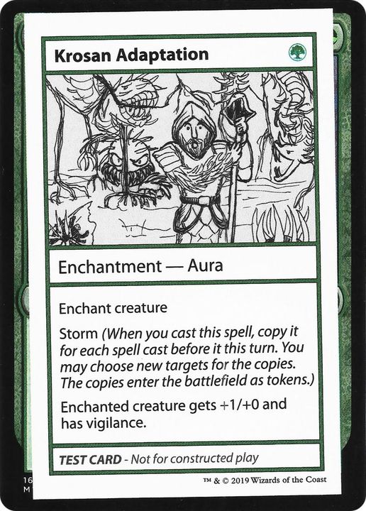 Krosan Adaptation in the group Magic the Gathering / Types / Colors / Green at Proxyprinters.com (23054)