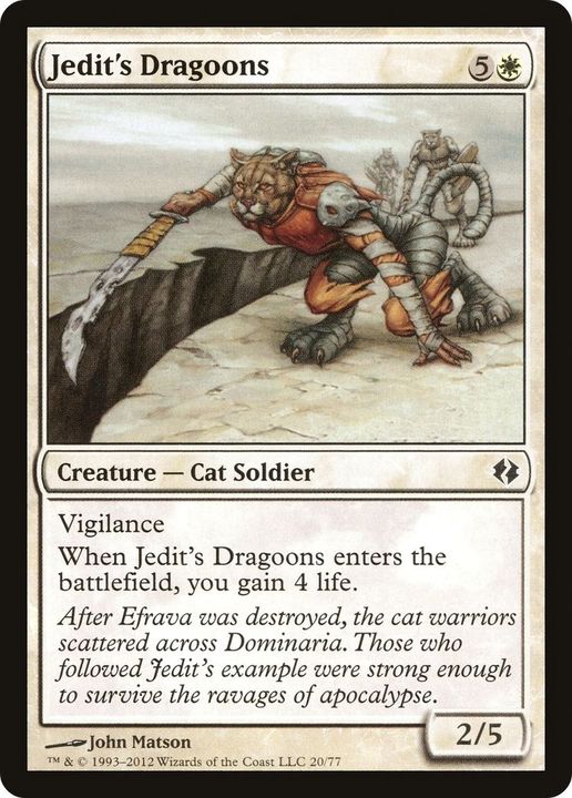 Jedit's Dragoons in the group Magic the Gathering / Types / Colors / White at Proxyprinters.com (23076)