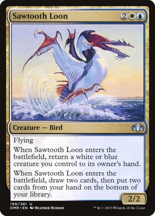 Sawtooth Loon in the group Magic the Gathering / Types / Colors / Multicolors / U, W at Proxyprinters.com (23170)