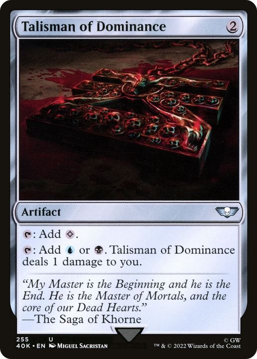 Talisman of Dominance in the group Magic the Gathering / Types / Artifacts / Artifact at Proxyprinters.com (23207)