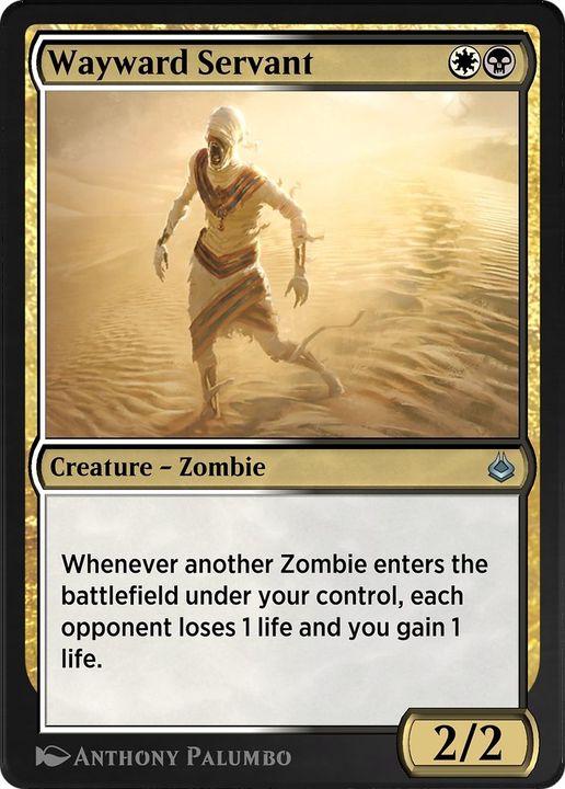 Wayward Servant in the group Magic the Gathering / Types / Colors / Multicolors / B, W at Proxyprinters.com (23215)