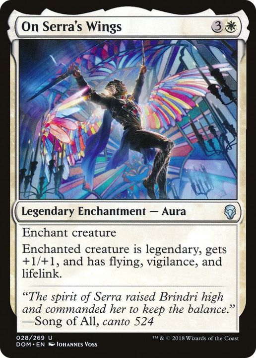 On Serra's Wings in the group Magic the Gathering / Sets / Dominaria at Proxyprinters.com (2322)