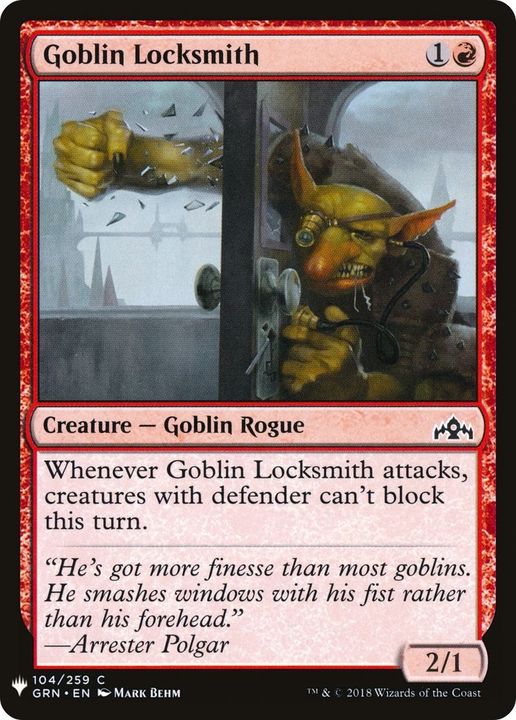 Goblin Locksmith in the group Magic the Gathering / Types / Creatures / Goblin at Proxyprinters.com (23240)