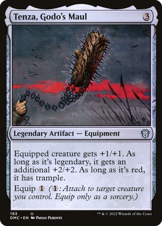 Tenza, Godo's Maul in the group Magic the Gathering / Types / Artifacts / Legendary Artifact at Proxyprinters.com (23263)