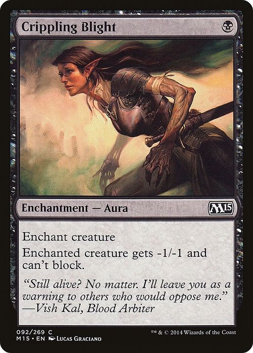 Crippling Blight in the group Magic the Gathering / Types / Colors / Black at Proxyprinters.com (23277)