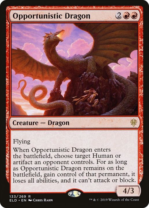 Opportunistic Dragon in the group Magic the Gathering / Types / Colors / Red at Proxyprinters.com (23286)