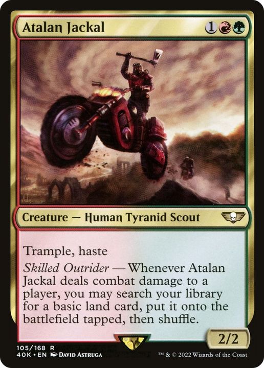 Atalan Jackal in the group Magic the Gathering / Types / Colors / Multicolors / G, R at Proxyprinters.com (23319)