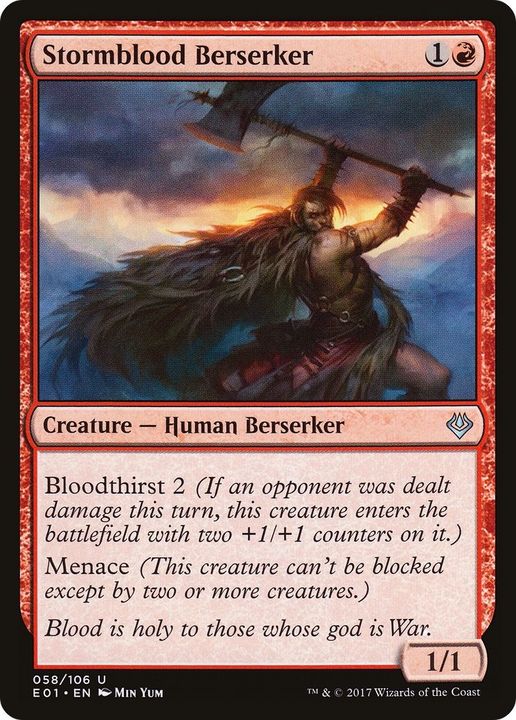 Stormblood Berserker in the group Magic the Gathering / Sets / Archenemy: Nicol Bolas at Proxyprinters.com (23326)