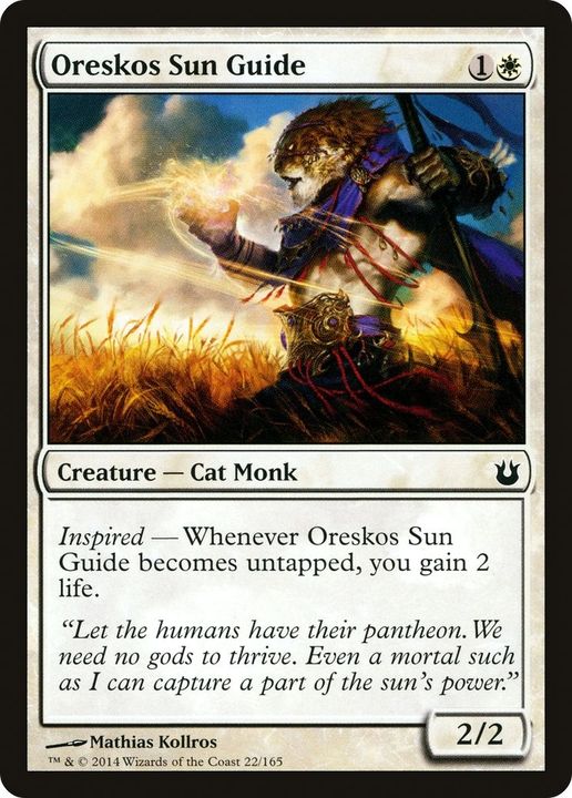 Oreskos Sun Guide in the group Magic the Gathering / Types / Colors / White at Proxyprinters.com (2335)