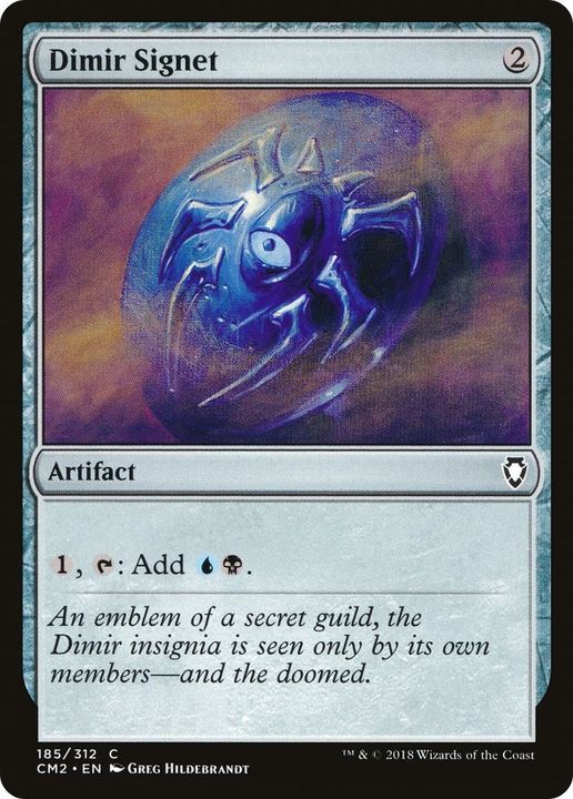 Dimir Signet in the group Magic the Gathering / Types / Artifacts / Artifact at Proxyprinters.com (23364)