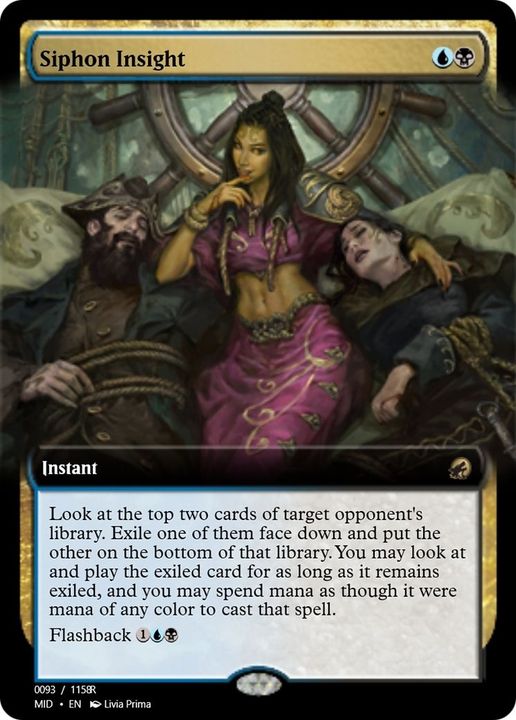 Siphon Insight in the group Magic the Gathering / Types / Colors / Multicolors / B, U at Proxyprinters.com (23406)