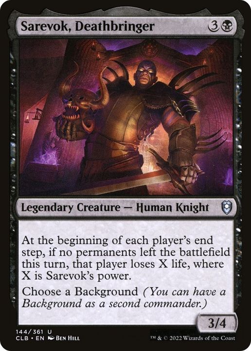 Sarevok, Deathbringer in the group Magic the Gathering / Types / Creatures / Human at Proxyprinters.com (23411)