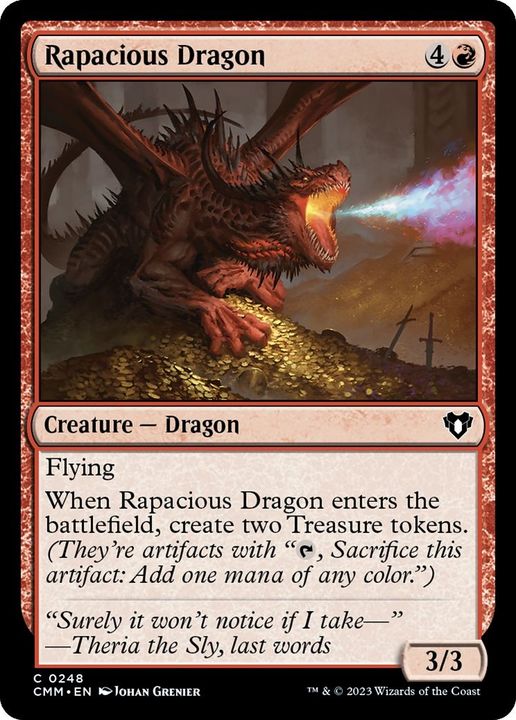 Rapacious Dragon in the group Magic the Gathering / Types / Colors / Red at Proxyprinters.com (23442)