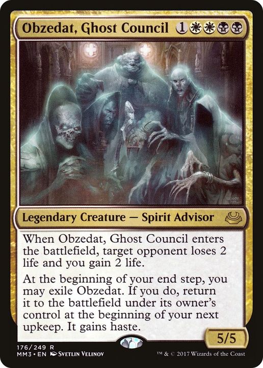 Obzedat, Ghost Council in the group Magic the Gathering / Types / Colors / Multicolors / B, W at Proxyprinters.com (23452)