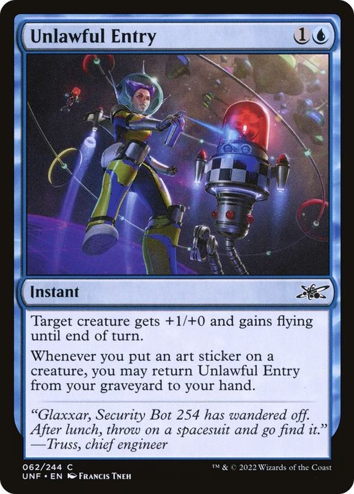 Unlawful Entry in the group Magic the Gathering / Types / Colors / Blue at Proxyprinters.com (23453)