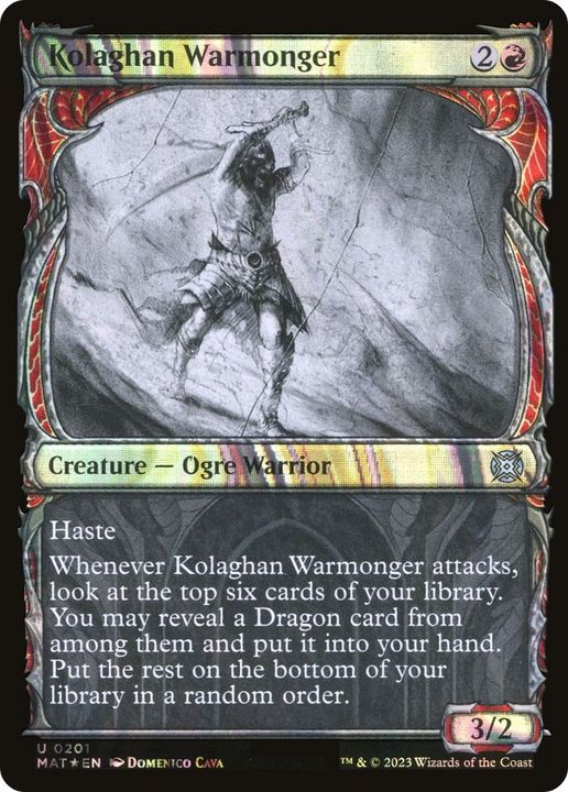 Kolaghan Warmonger in the group Magic the Gathering / Sets / Masters Edition at Proxyprinters.com (23478)