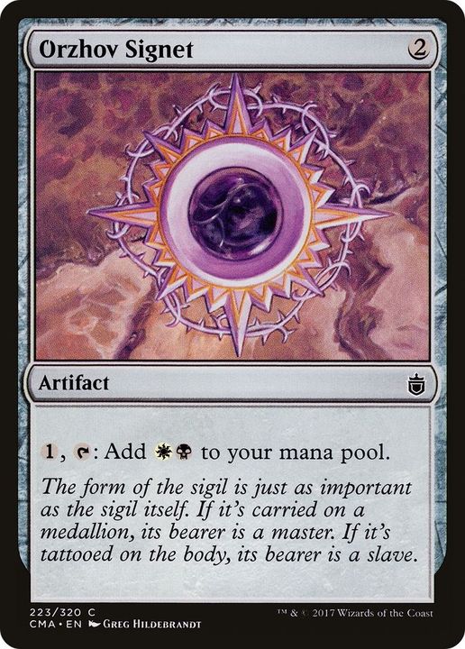 Orzhov Signet in the group Magic the Gathering / Types / Artifacts / Artifact at Proxyprinters.com (23512)