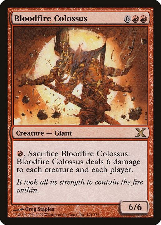 Bloodfire Colossus in the group Magic the Gathering / Sets / Tenth Edition at Proxyprinters.com (23517)