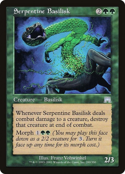 Serpentine Basilisk in the group Magic the Gathering / Types / Colors / Green at Proxyprinters.com (23518)